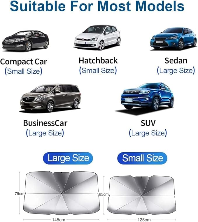 (Free Delivery) Car Windshield Sun Shade Umbrella