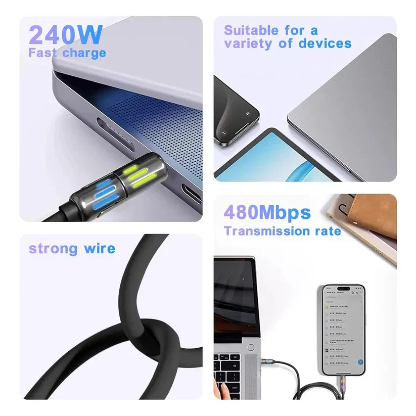 Multi Charging Cable 4-in-1 USB Charging Cable fast charging
