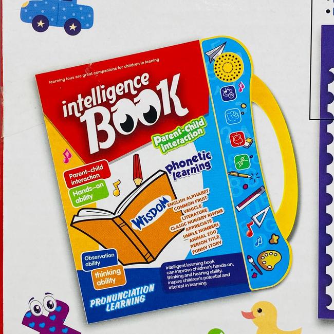 English Reading Musical Electronic Book, Early Education Activity Book with Sound & Music Features for Toddler Kids
