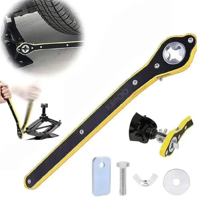 Easy Lift Car Jack Wrench – Quick & Effortless Tyre Changing (Free Home Delivery)