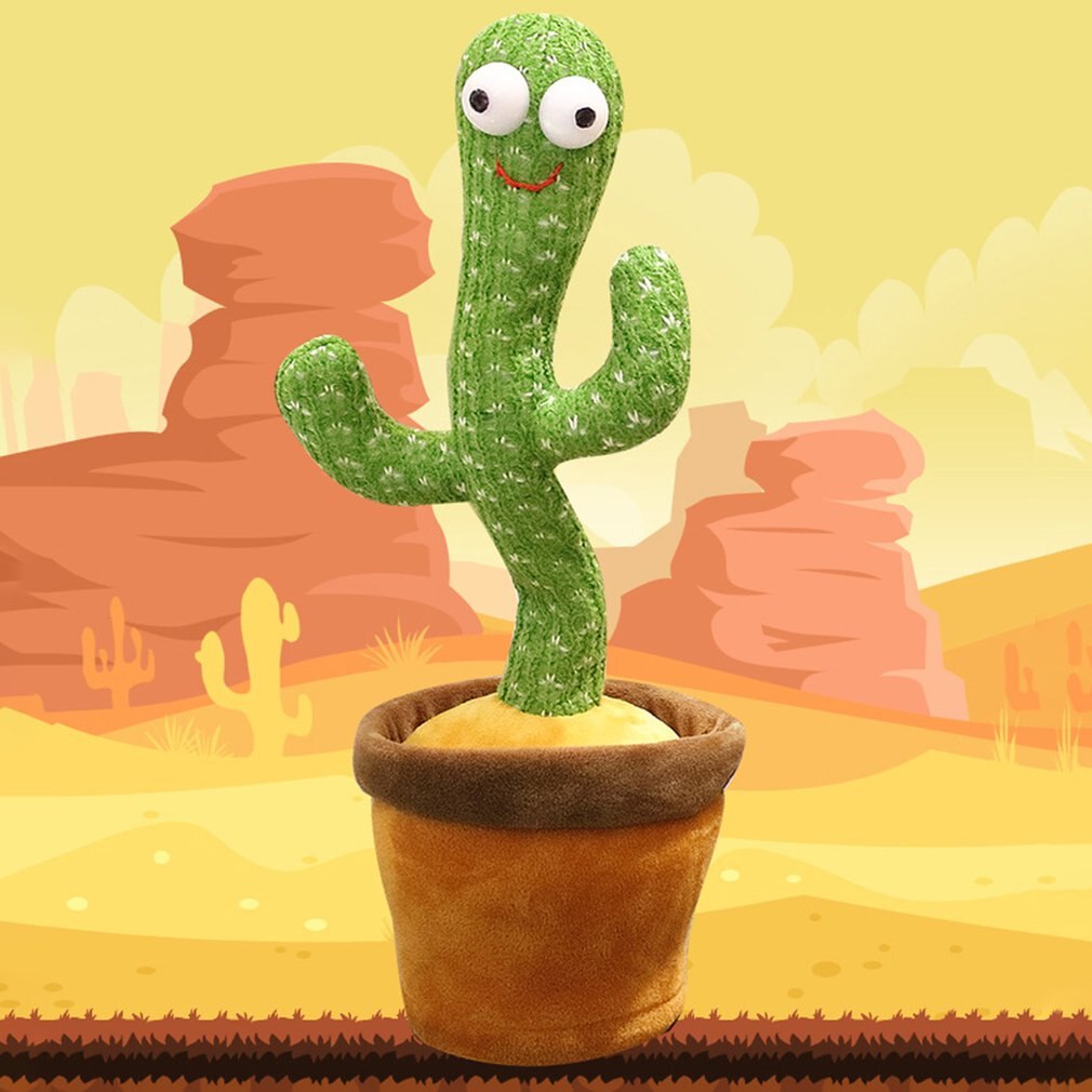 Dancing Cactus Toy with Recording – Rechargeable Talking Singing Cactus