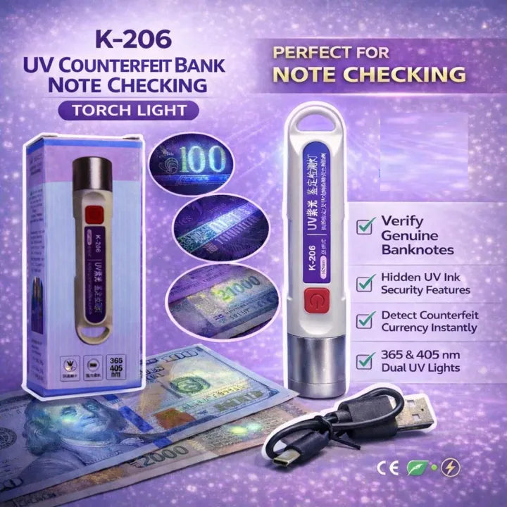 (Free Delivery) Portable UV Light Money Detector Pen